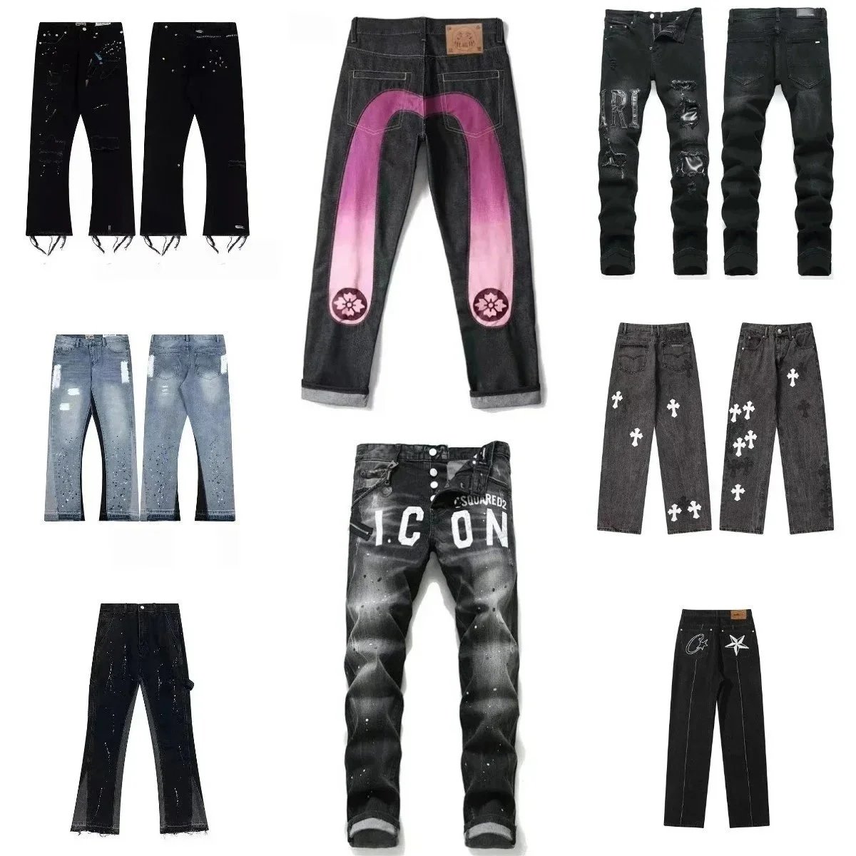 Evisu Pink  Pants Hotsale