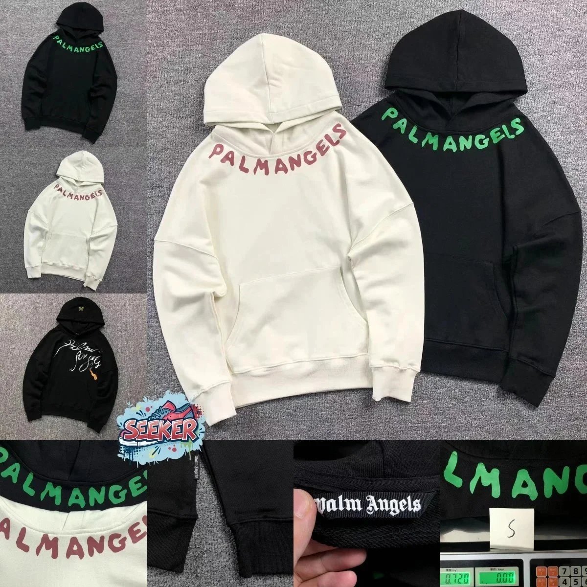 Palm Angels Hoodie Black Printed